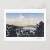 Vue aérienne de la ville et du lac Nederland