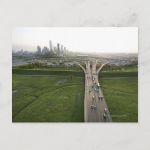 Carte Postale Vue aérienne de l'autoroute à Dallas, Texas