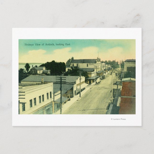 Carte Postale Vue aérienne de l'est Antioch, Californie (Devant)