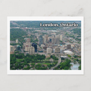 Carte Postale Vue aérienne de London Ontario centre-ville