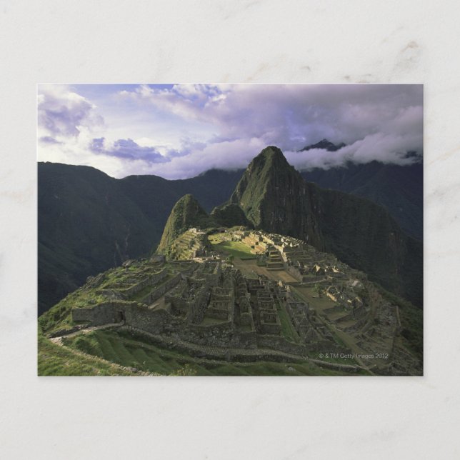 Carte Postale Vue aérienne de Machu Picchu, Pérou (Devant)