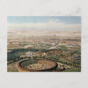 Carte Postale Vue aérienne de Madrid depuis la Plaza de Toros
