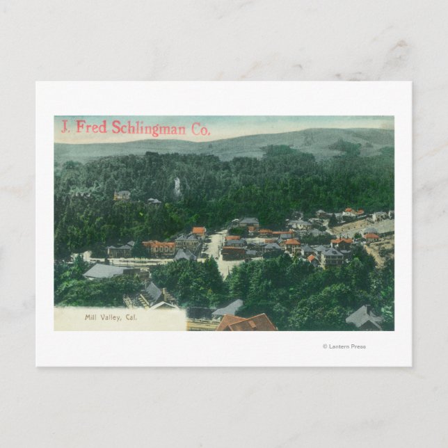 Carte Postale Vue aérienne de Mill ValleyMill Valley, CA (Devant)