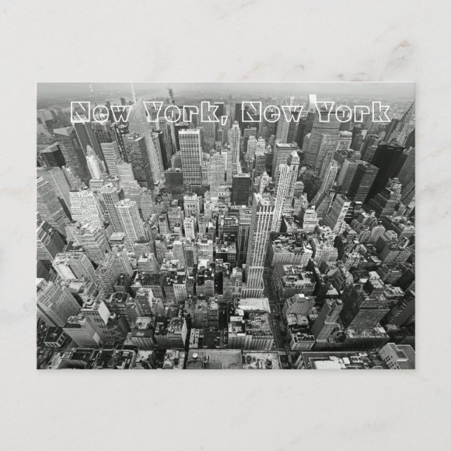 Carte Postale Vue aérienne de New York (Devant)