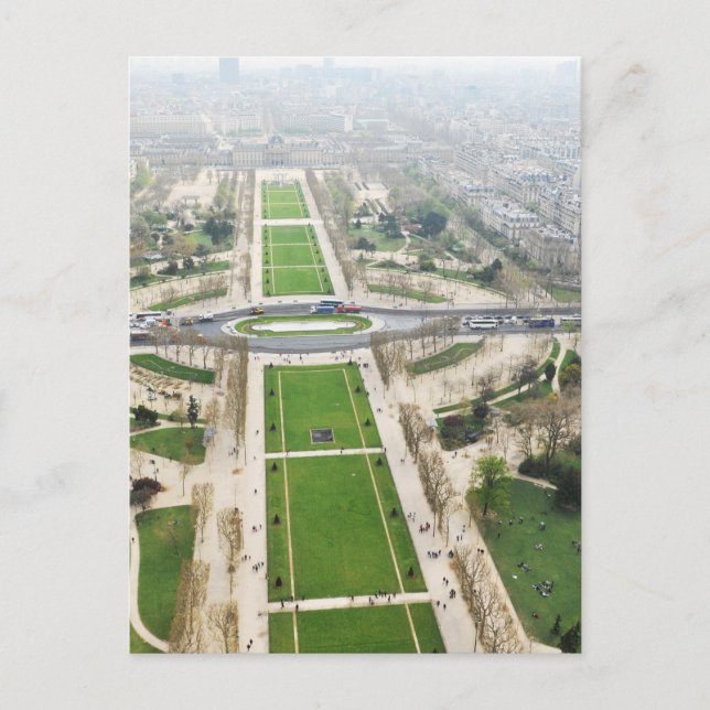 Carte Postale Vue aérienne de Paris (Devant)