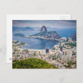 Carte Postale Vue aérienne de Rio de Janeiro (Devant / Derrière)
