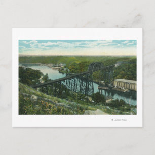Carte Postale Vue aérienne de Rondout Creek et du pont Wilbur