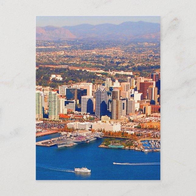 Carte Postale vue aérienne de san diego californie (Devant)