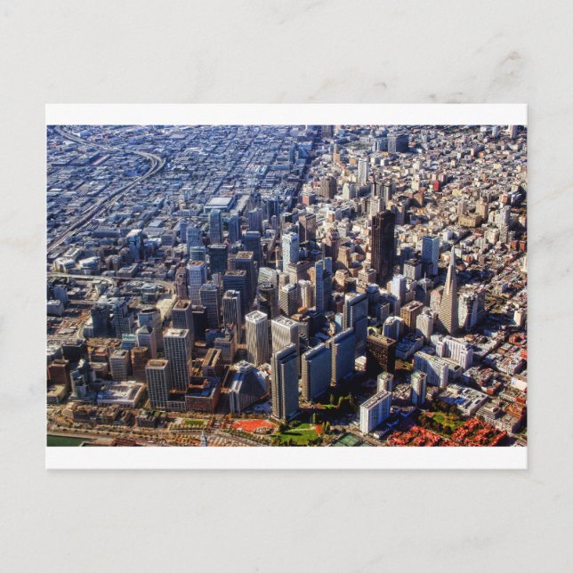 Carte Postale Vue aérienne de San Francisco (Devant)