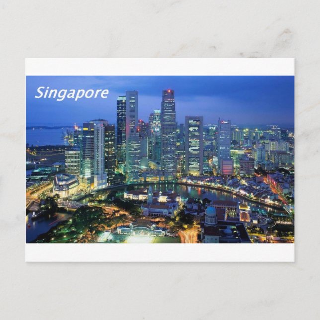Carte Postale vue aérienne de singapore angie (Devant)