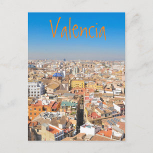Carte Postale Vue aérienne de Valence, Espagne
