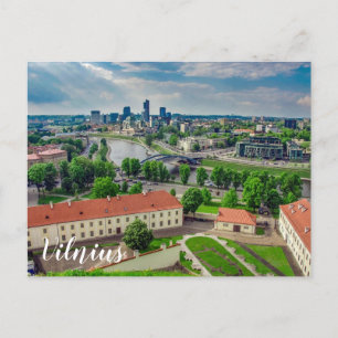 Carte Postale Vue aérienne de Vilnius, Lituanie