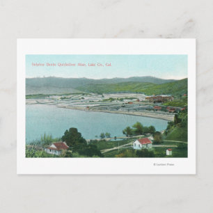 Carte Postale Vue aérienne des banques de soufre Mine de Quicksi