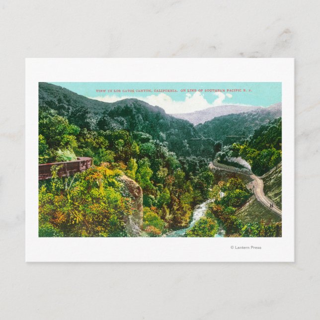 Carte Postale Vue aérienne du canyon, Trai Pacifique Sud (Devant)