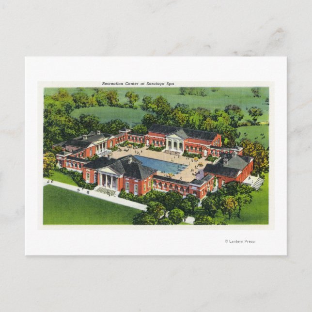 Carte Postale Vue aérienne du centre de loisirs Spa de Saratoga (Devant)