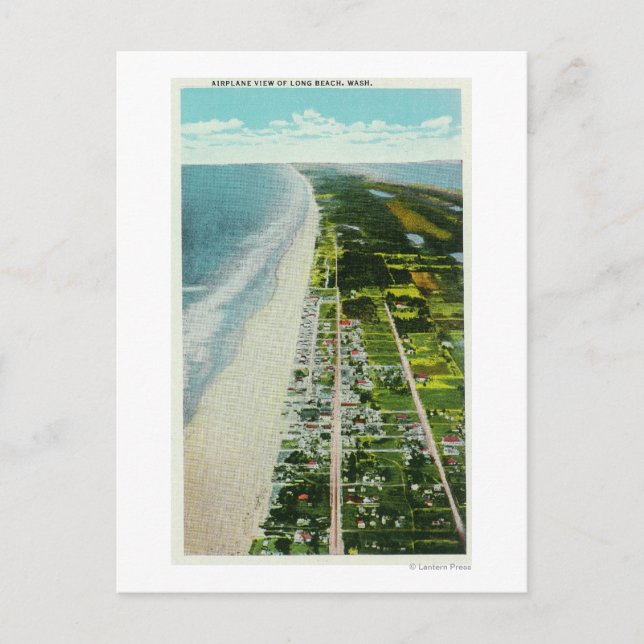 Carte Postale Vue aérienne du front de mer (Devant)