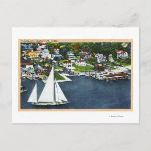 Carte Postale Vue aérienne du front de mer 2