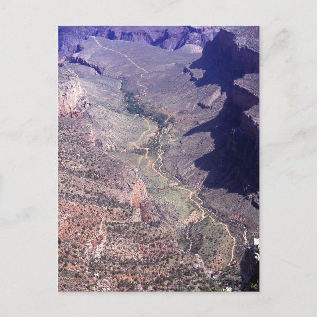 Carte Postale Vue aérienne du Grand Canyon en Arizona (Devant)