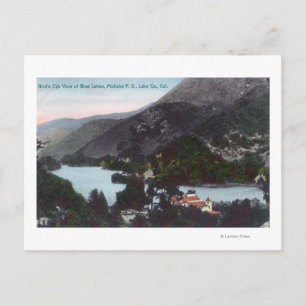 Carte Postale Vue aérienne du lac Blue LakesMidlake, CA