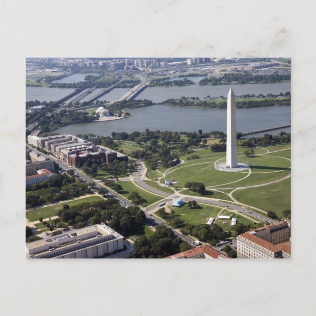 Carte Postale Vue aérienne du monument Washington (Devant)