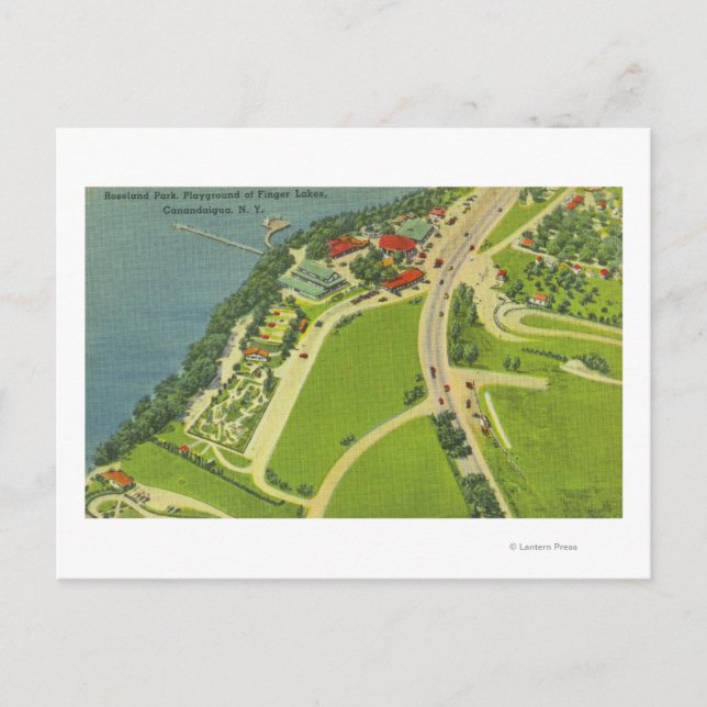 Carte Postale Vue aérienne du parc Roseland (Devant)