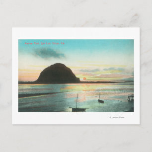 Carte Postale Vue aérienne du rocher Morrow et de la baie