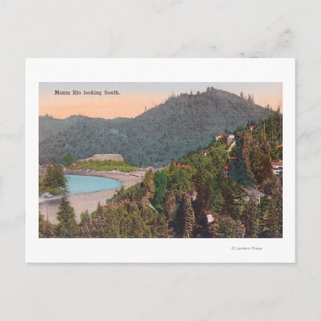 Carte Postale Vue aérienne du sud depuis Monte Rio (Devant)