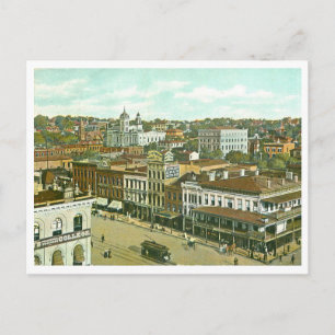 Carte Postale Vue aérienne vintage de Montgomery, Alabama
