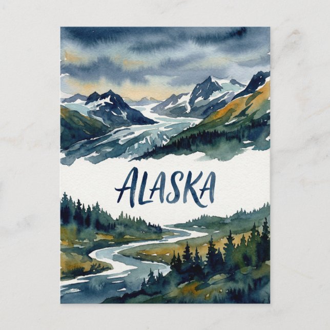 carte postale vue alaska (Devant)
