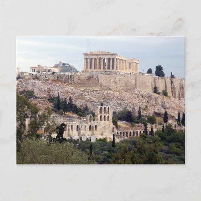 Carte Postale vue antique acropole (Devant)