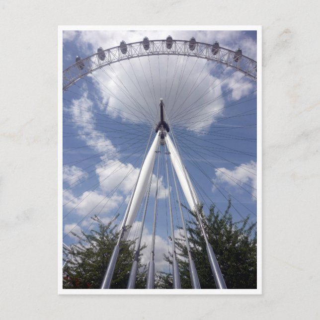 Carte Postale vue arrière de london eye (Devant)