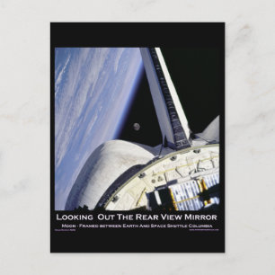 Carte Postale Vue arrière miroir de la navette spatiale