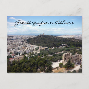 Carte Postale vue athènes filopappos