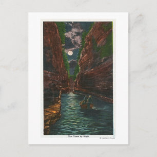 Carte Postale Vue au clair de lune de la gorge