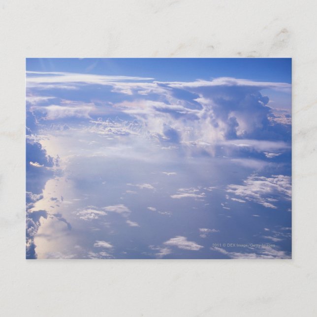 Carte Postale Vue au-dessus du nuage dispersé (Devant)