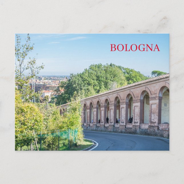 Carte postale vue Bologne Portico di San Luca (Devant)