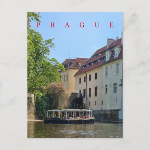 Carte postale vue canal de Prague Certovka