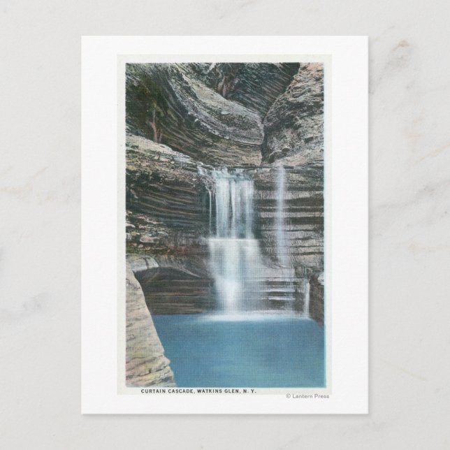 Carte Postale Vue Cascade du rideau (Devant)