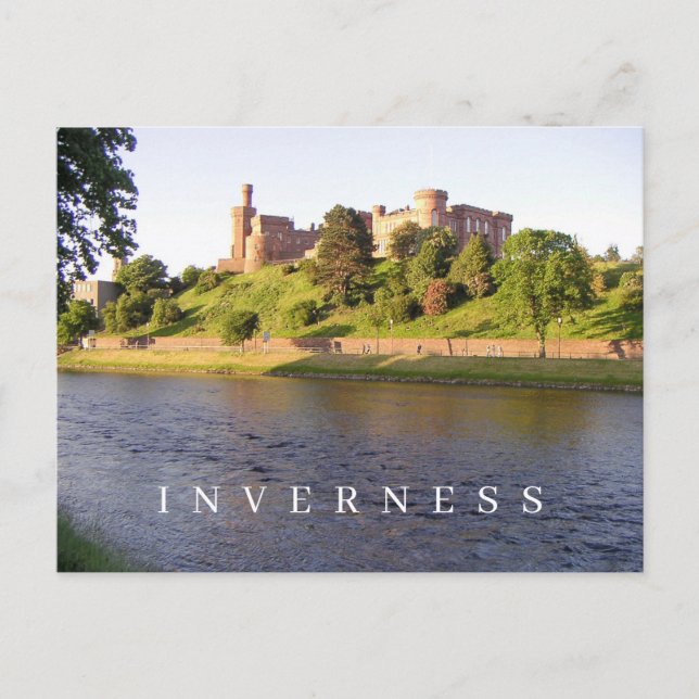 Carte postale vue château d'Inverness (Devant)