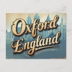 Carte Postale Vue classique Oxford Retro