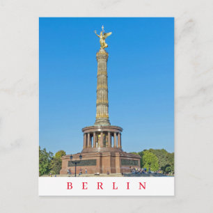 Carte postale vue colonne de Berlin Victory
