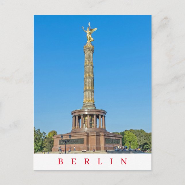Carte postale vue colonne de Berlin Victory (Devant)