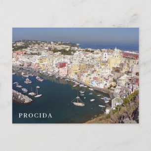 Carte postale vue Corricella sur l'île de Procida