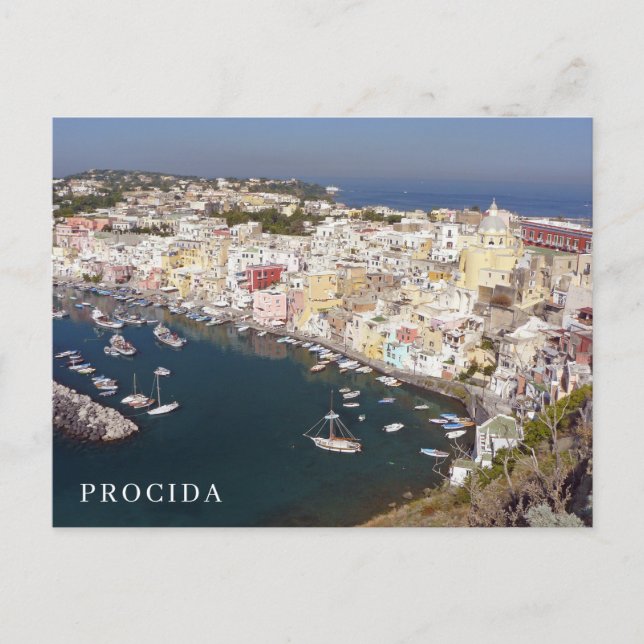 Carte postale vue Corricella sur l'île de Procida (Devant)