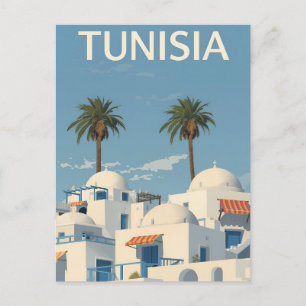 Carte Postale Vue côtière de la Tunisie ensoleillée