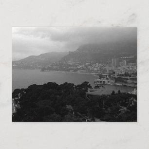 Carte Postale Vue côtière vintage de Monaco Monte Carlo