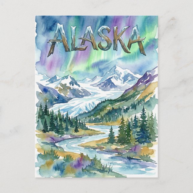 carte postale vue d'Alaska (Devant)