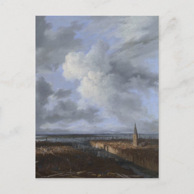 Carte Postale Vue d'Amsterdam 1665-1670 (Devant)