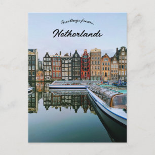 Carte Postale Vue d'Amsterdam Pays-Bas