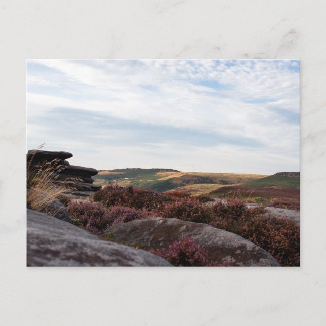 Carte Postale Vue dans le Peak District, Derbyshire (Devant)